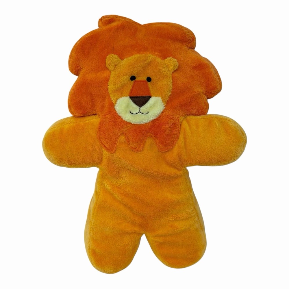 Russ Berrie & Co Orange Lion Hand Puppet Plush Stuffed Animal Toy